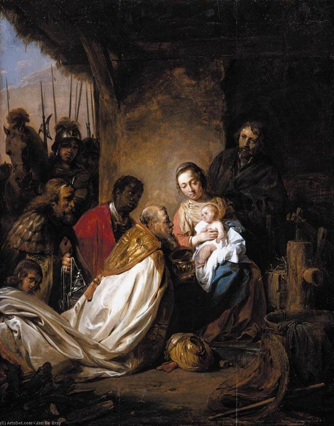 Wikioo.org - The Encyclopedia of Fine Arts - Painting, Artwork by Jan De Bray - Adoration of the Magi