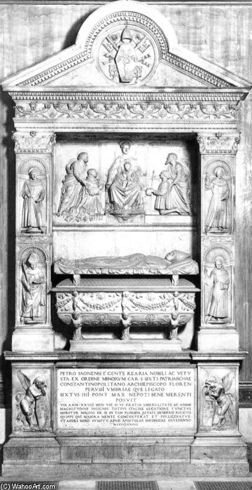 WikiOO.org - 백과 사전 - 회화, 삽화 Andrea Di Cristoforo Bregno - Tomb of Cardinal Pietro Riario