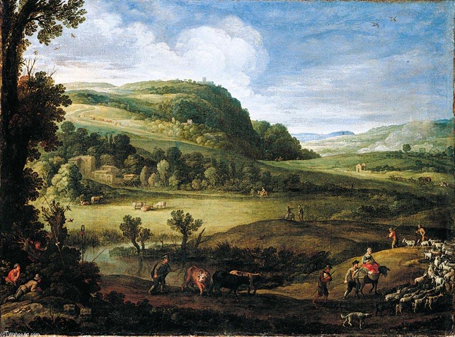 Wikioo.org - The Encyclopedia of Fine Arts - Painting, Artwork by Paul Bril - An Extensive Landscape