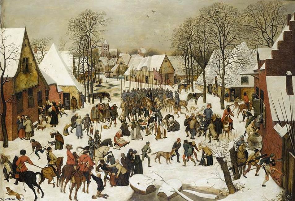 WikiOO.org - Enciklopedija likovnih umjetnosti - Slikarstvo, umjetnička djela Pieter Bruegel The Younger - Massacre of the Innocents