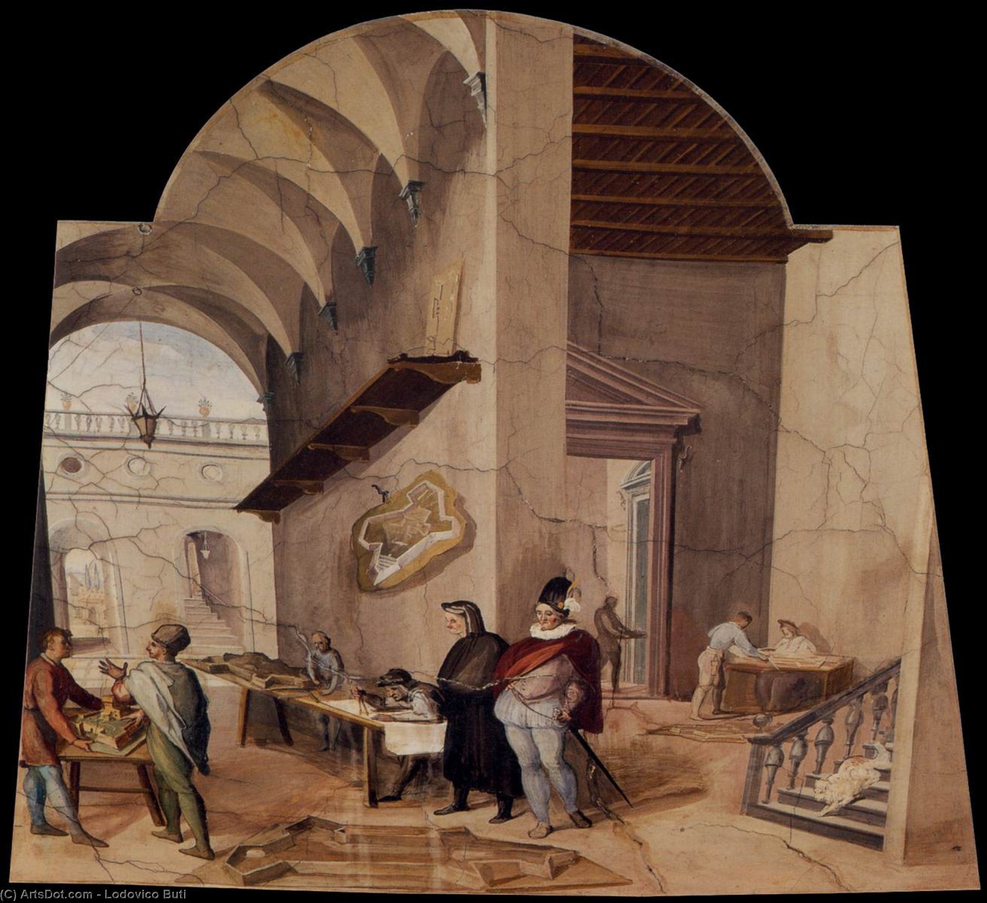 Wikioo.org - The Encyclopedia of Fine Arts - Painting, Artwork by Lodovico Buti - The Architect