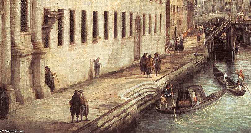 Wikioo.org - The Encyclopedia of Fine Arts - Painting, Artwork by Giovanni Antonio Canal (Canaletto) - Rio dei Mendicanti (detail)