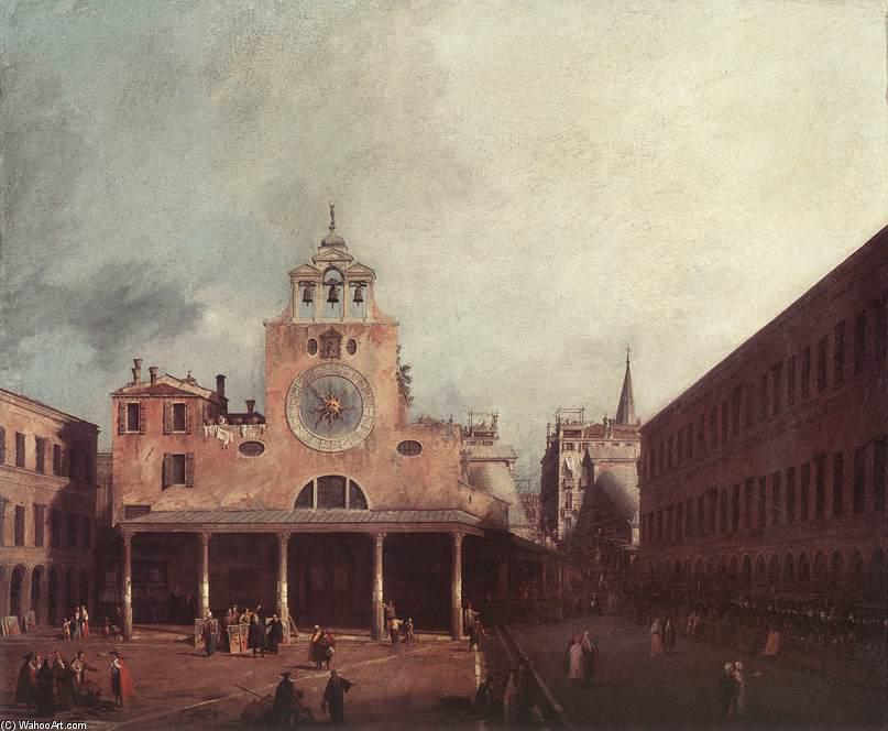 WikiOO.org - Enciklopedija dailės - Tapyba, meno kuriniai Giovanni Antonio Canal (Canaletto) - San Giacomo di Rialto