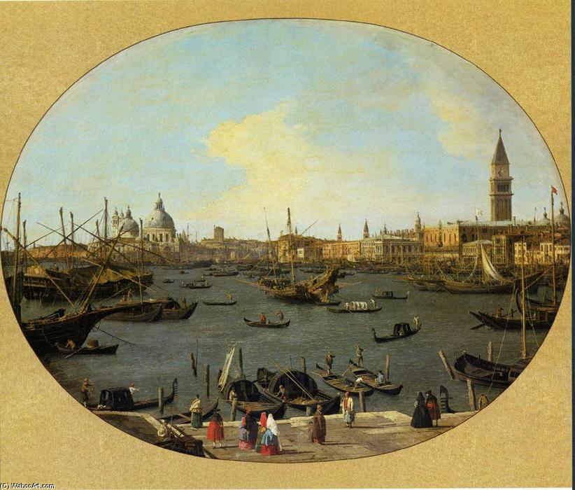 Wikioo.org - Die Enzyklopädie bildender Kunst - Malerei, Kunstwerk von Giovanni Antonio Canal (Canaletto) - Venedig von der San Giorgio Maggiore gesehen