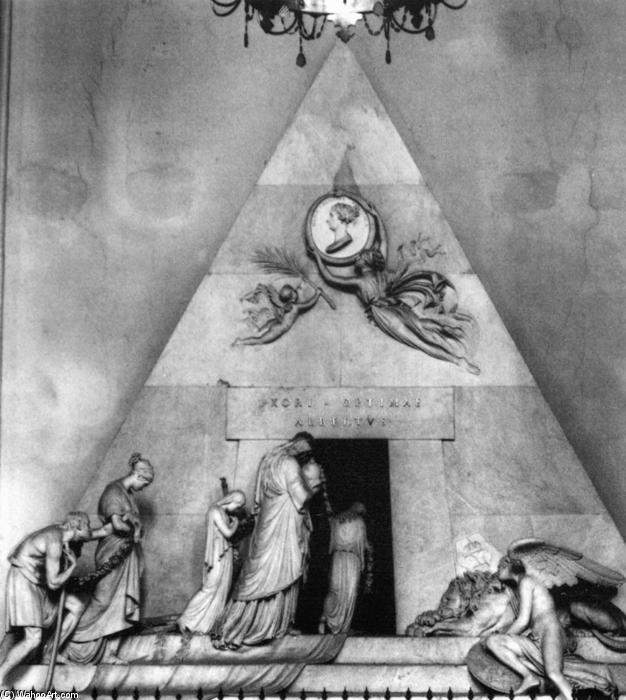 Wikioo.org - The Encyclopedia of Fine Arts - Painting, Artwork by Antonio Canova - Tomb of Duchess Maria Christina of Saxony-Teschen