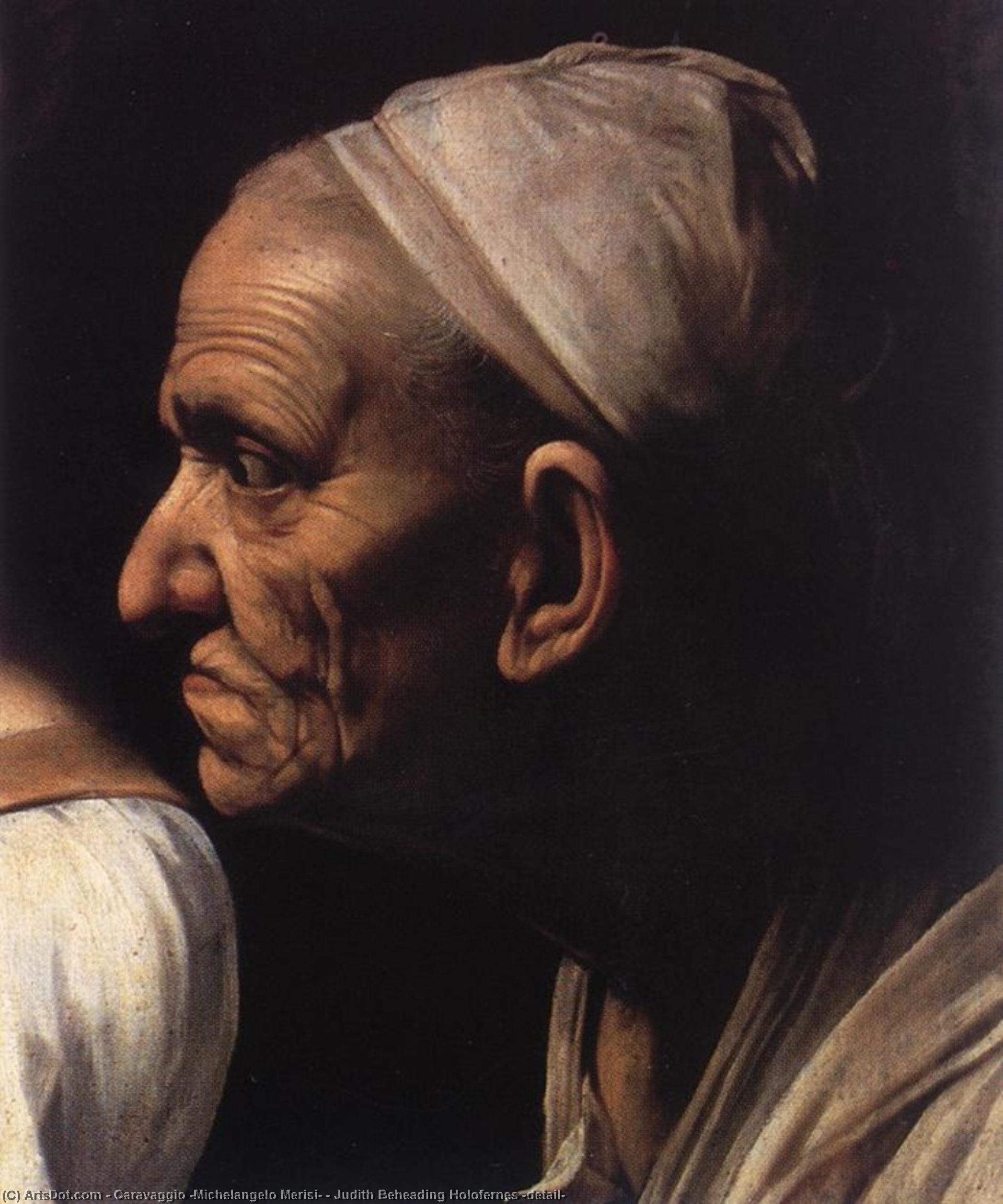 WikiOO.org - Encyclopedia of Fine Arts - Malba, Artwork Caravaggio (Michelangelo Merisi) - Judith Beheading Holofernes (detail)