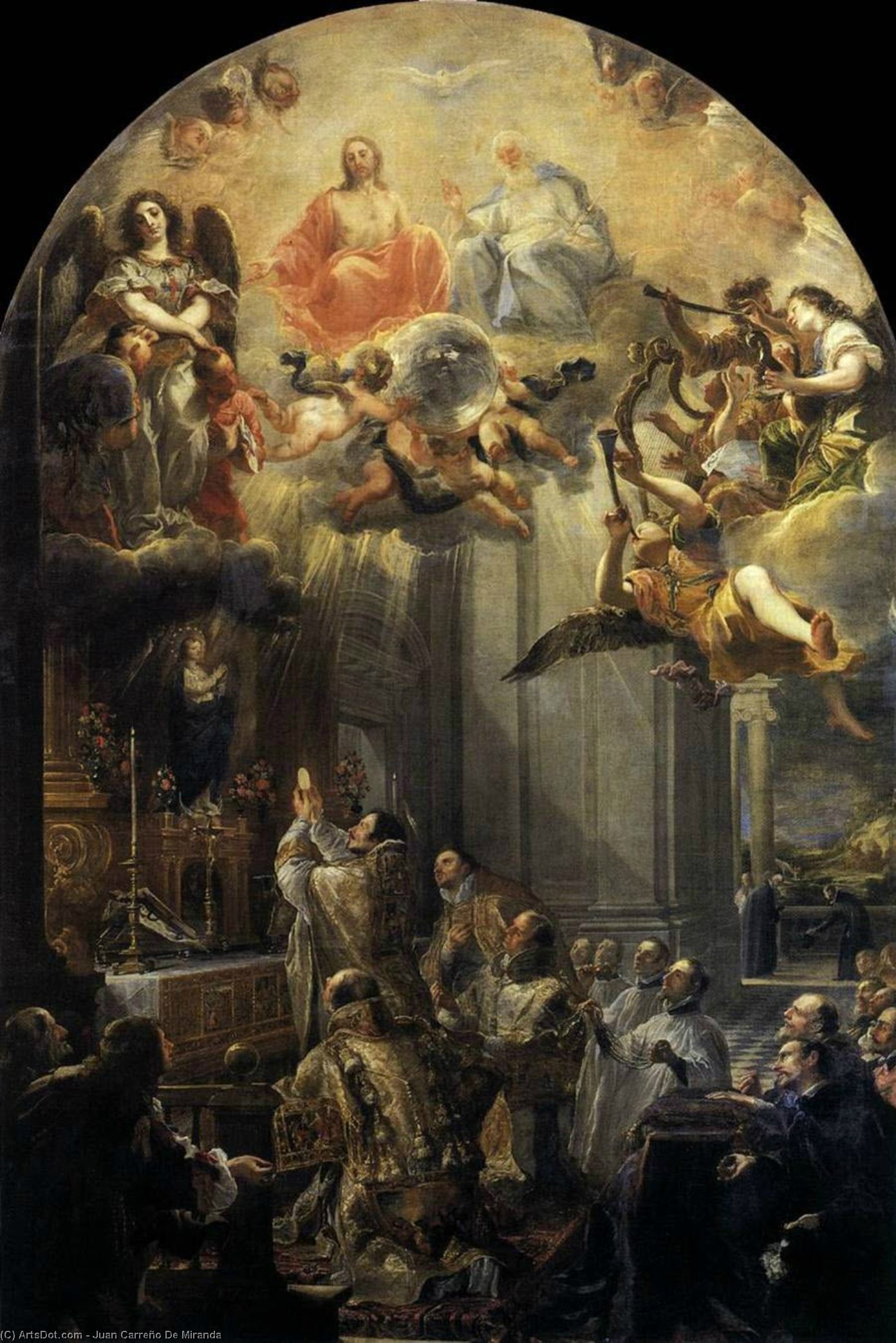 Wikioo.org - The Encyclopedia of Fine Arts - Painting, Artwork by Juan Carreño De Miranda - Mass of St John of Matha