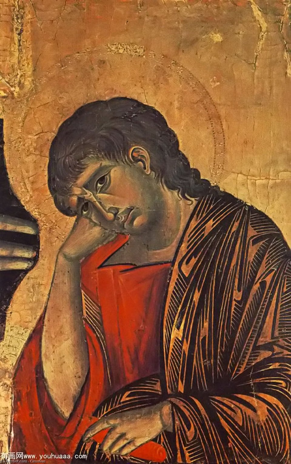 Wikioo.org – L'Enciclopedia delle Belle Arti - Pittura, Opere di Cimabue - crocifisso particolare