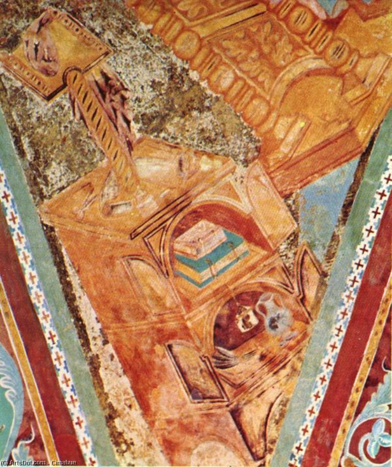 Wikioo.org - The Encyclopedia of Fine Arts - Painting, Artwork by Cimabue - St John (detail)