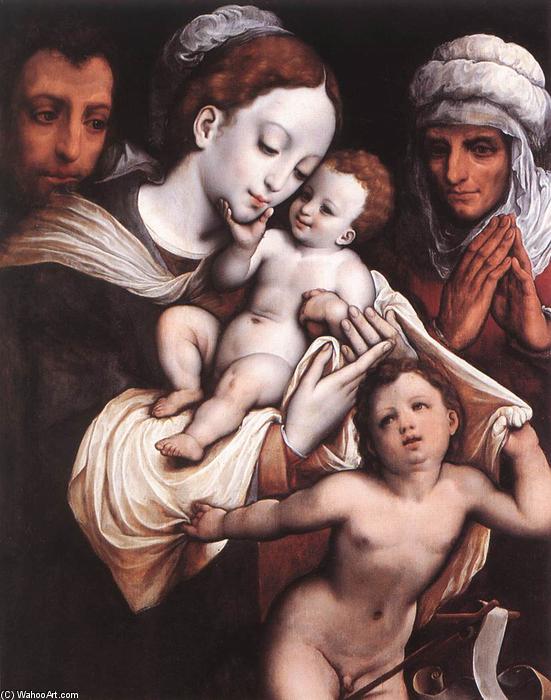 Wikioo.org - The Encyclopedia of Fine Arts - Painting, Artwork by Corneille Van Clève - Holy Family