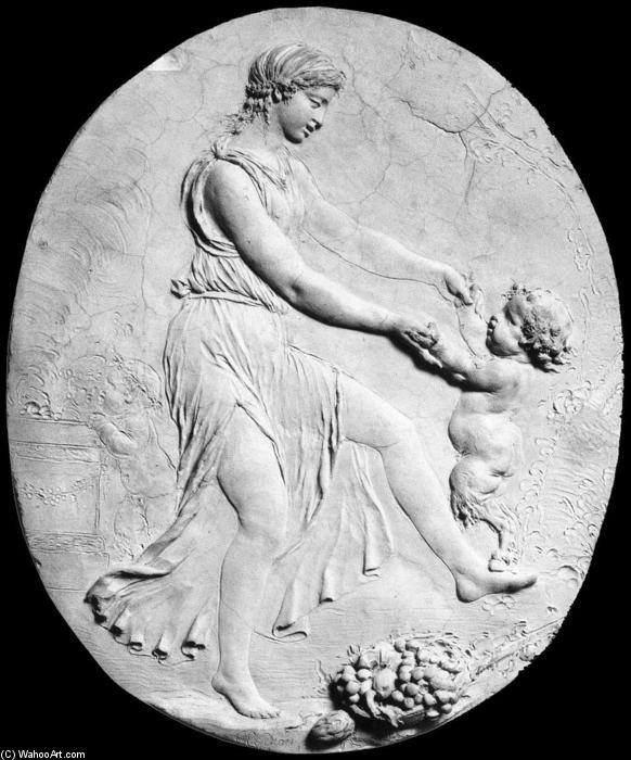 WikiOO.org - Encyclopedia of Fine Arts - Maleri, Artwork Claude Michel (Clodion) - Nymph and Faun