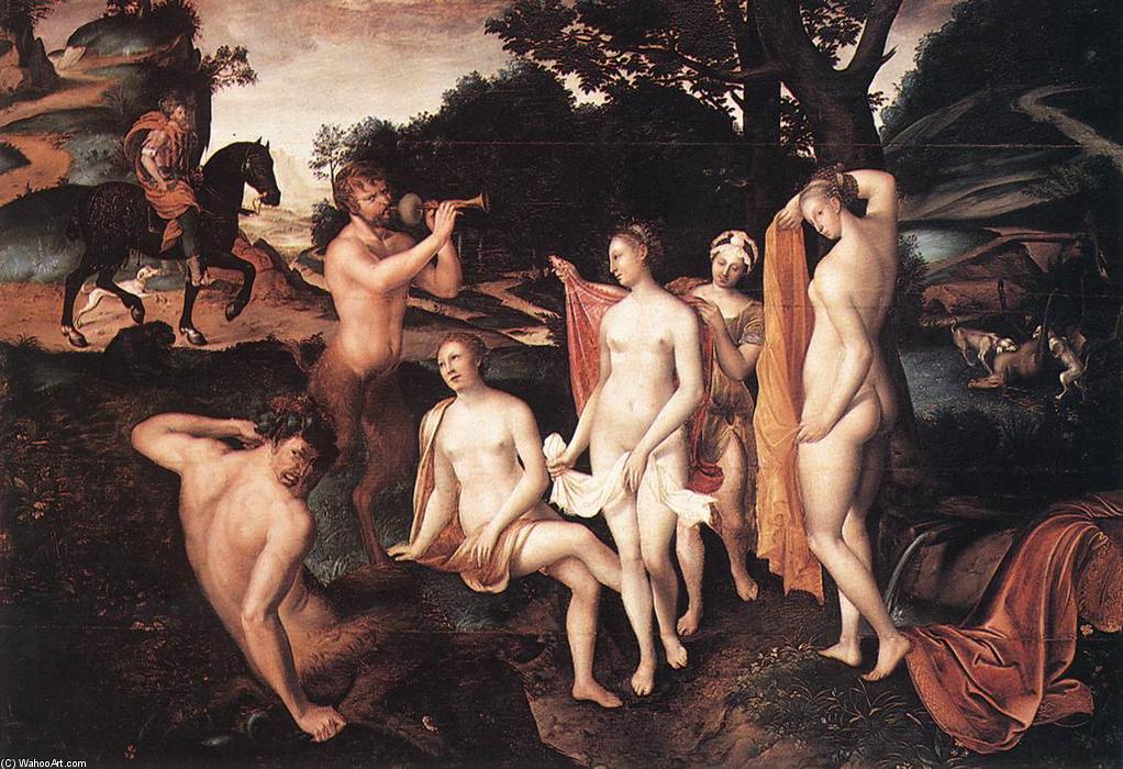 WikiOO.org - אנציקלופדיה לאמנויות יפות - ציור, יצירות אמנות François Clouet - The Bath of Diana
