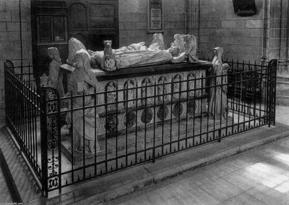 Wikioo.org - Encyklopedia Sztuk Pięknych - Malarstwo, Grafika Michel Colombe - Tomb of Francis II of Brittany and his Wife Marguerite de Foix