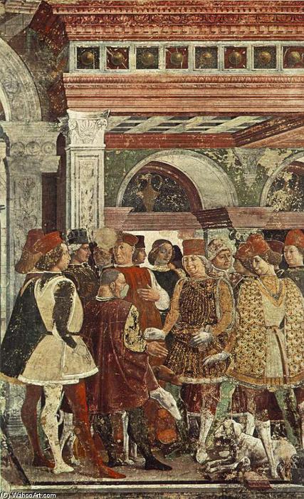 Wikioo.org – L'Enciclopedia delle Belle Arti - Pittura, Opere di Francesco Del Cossa - allegoria del aprile vittoria famigerato Venere dettaglio
