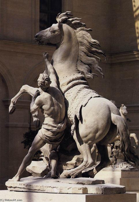 Wikioo.org – L'Enciclopedia delle Belle Arti - Pittura, Opere di Guillaume Coustou The Elder - Horse Tamer da Marly-le-Roi