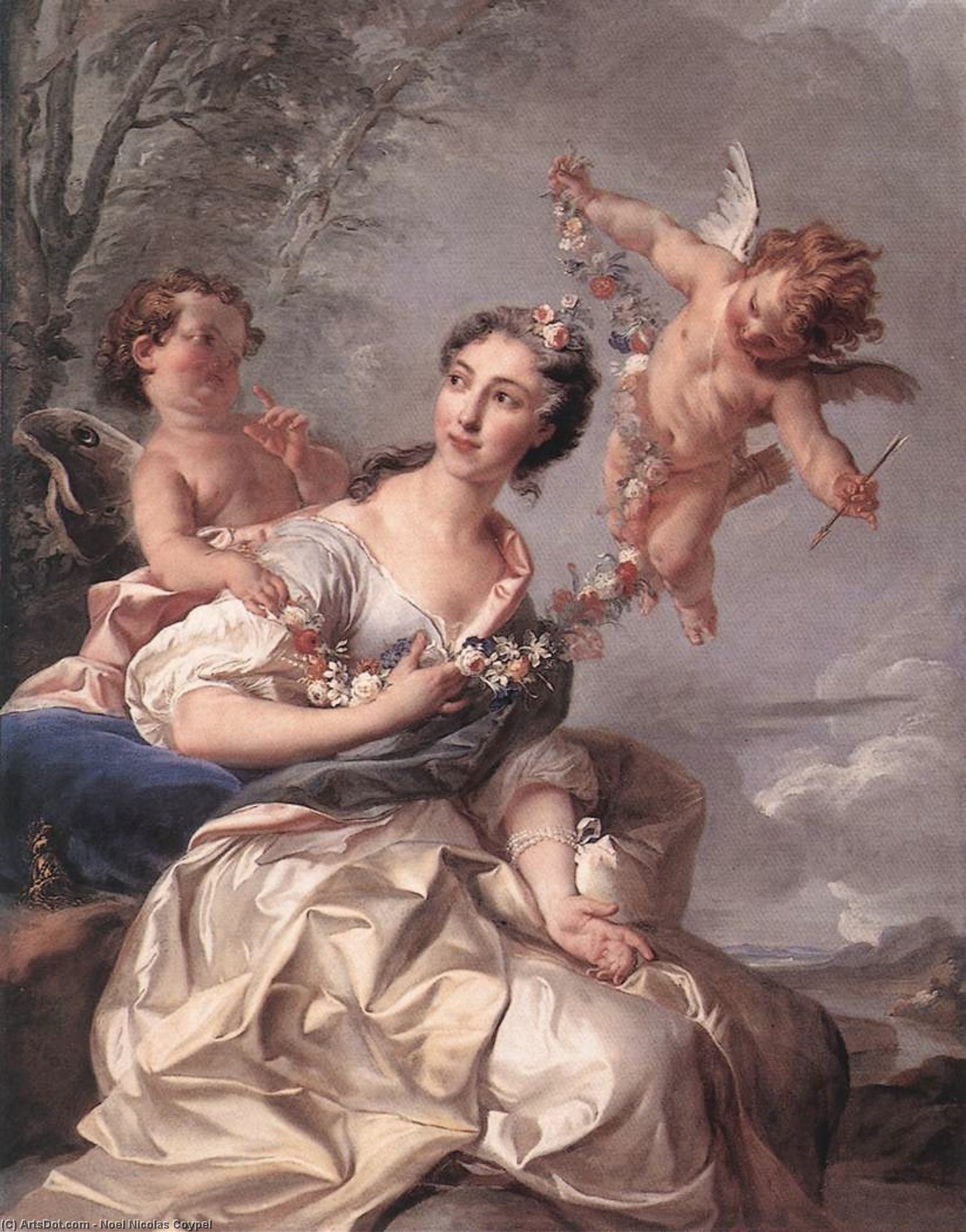Wikioo.org - The Encyclopedia of Fine Arts - Painting, Artwork by Noel Nicolas Coypel - Madame de Bourbon-Conti