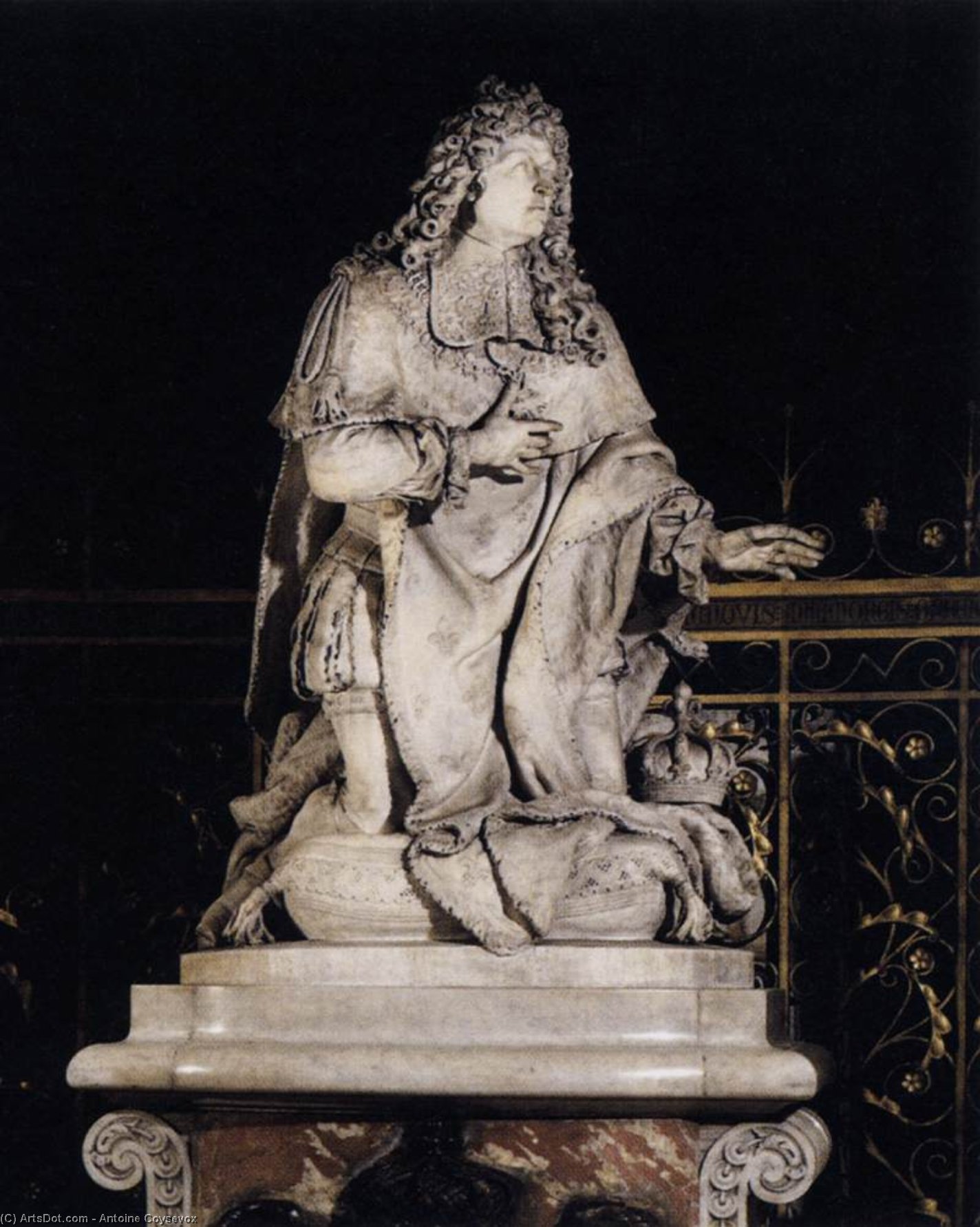 Wikioo.org – La Enciclopedia de las Bellas Artes - Pintura, Obras de arte de Antoine Coysevox - Luis XIV