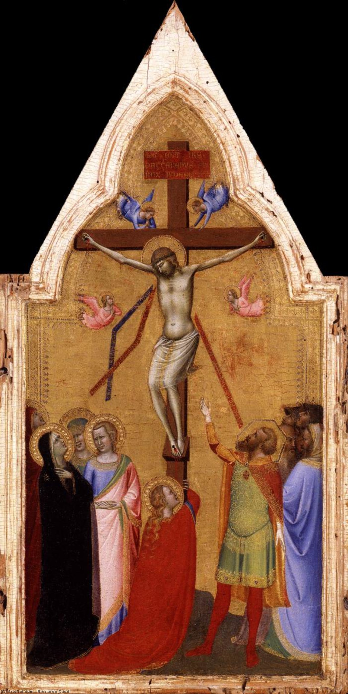 WikiOO.org - Encyclopedia of Fine Arts - Maleri, Artwork Bernardo Daddi - Crucifixion