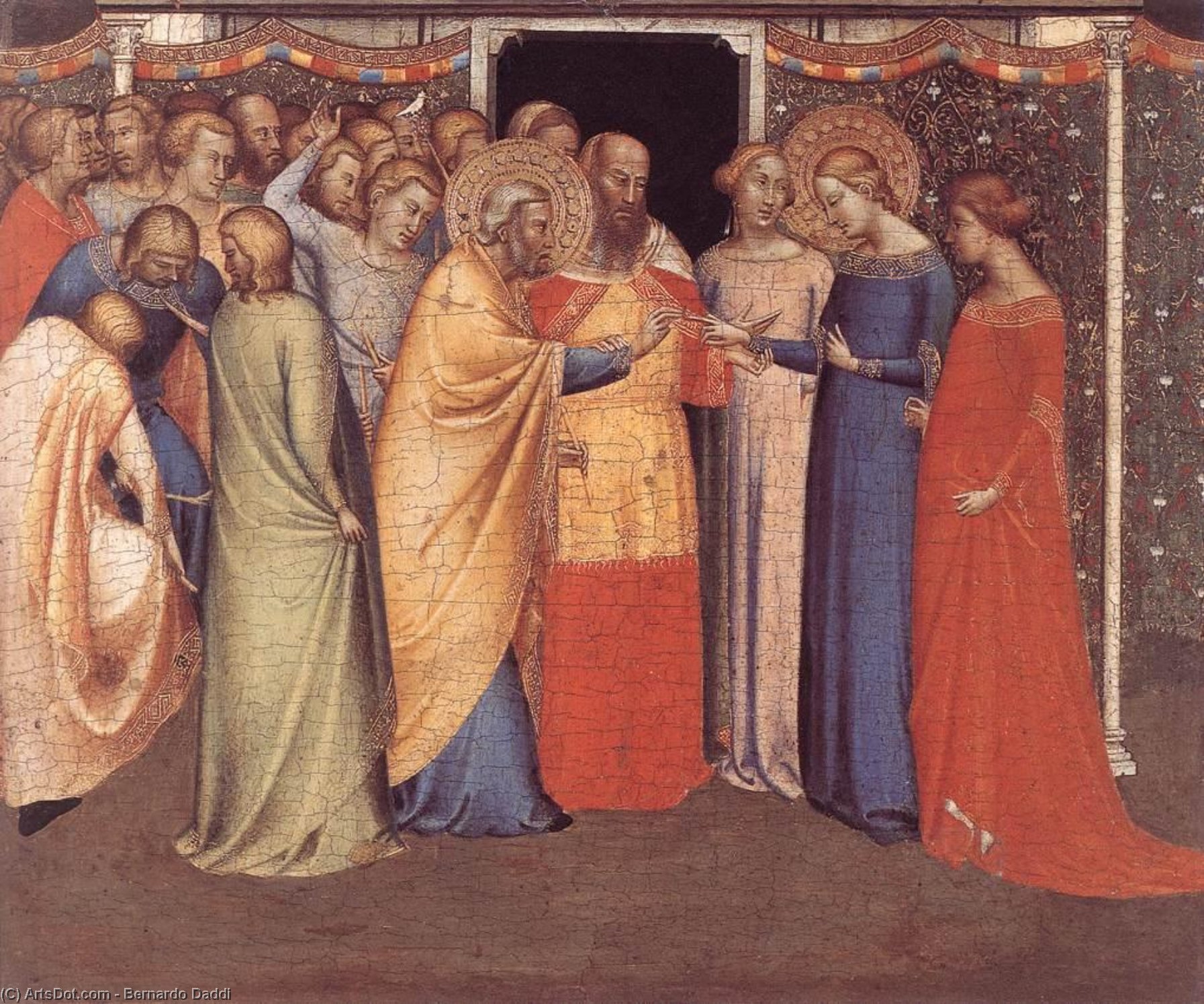 Wikioo.org - The Encyclopedia of Fine Arts - Painting, Artwork by Bernardo Daddi - Polyptych of San Pancrazio: Predella panel