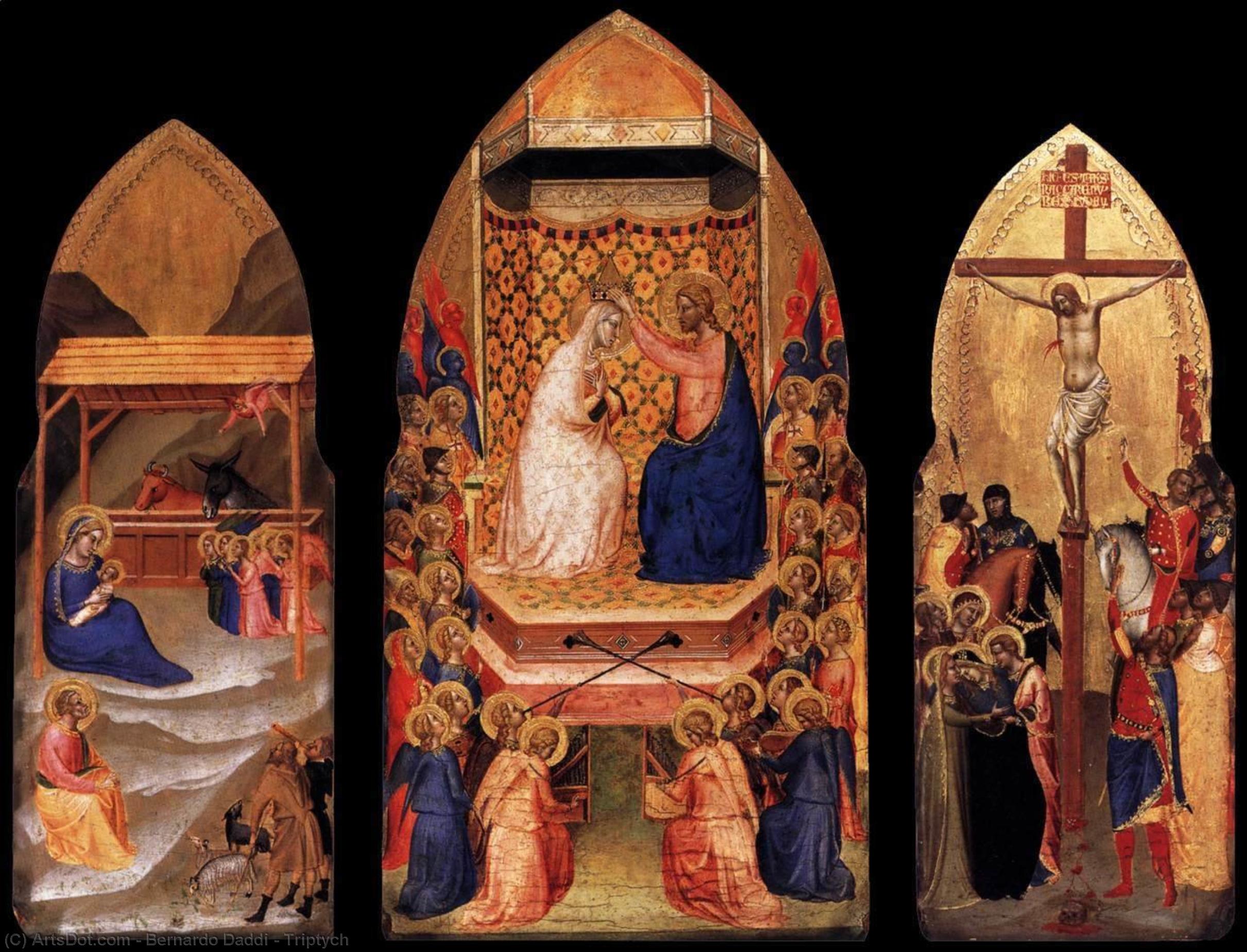 WikiOO.org - Encyclopedia of Fine Arts - Lukisan, Artwork Bernardo Daddi - Triptych