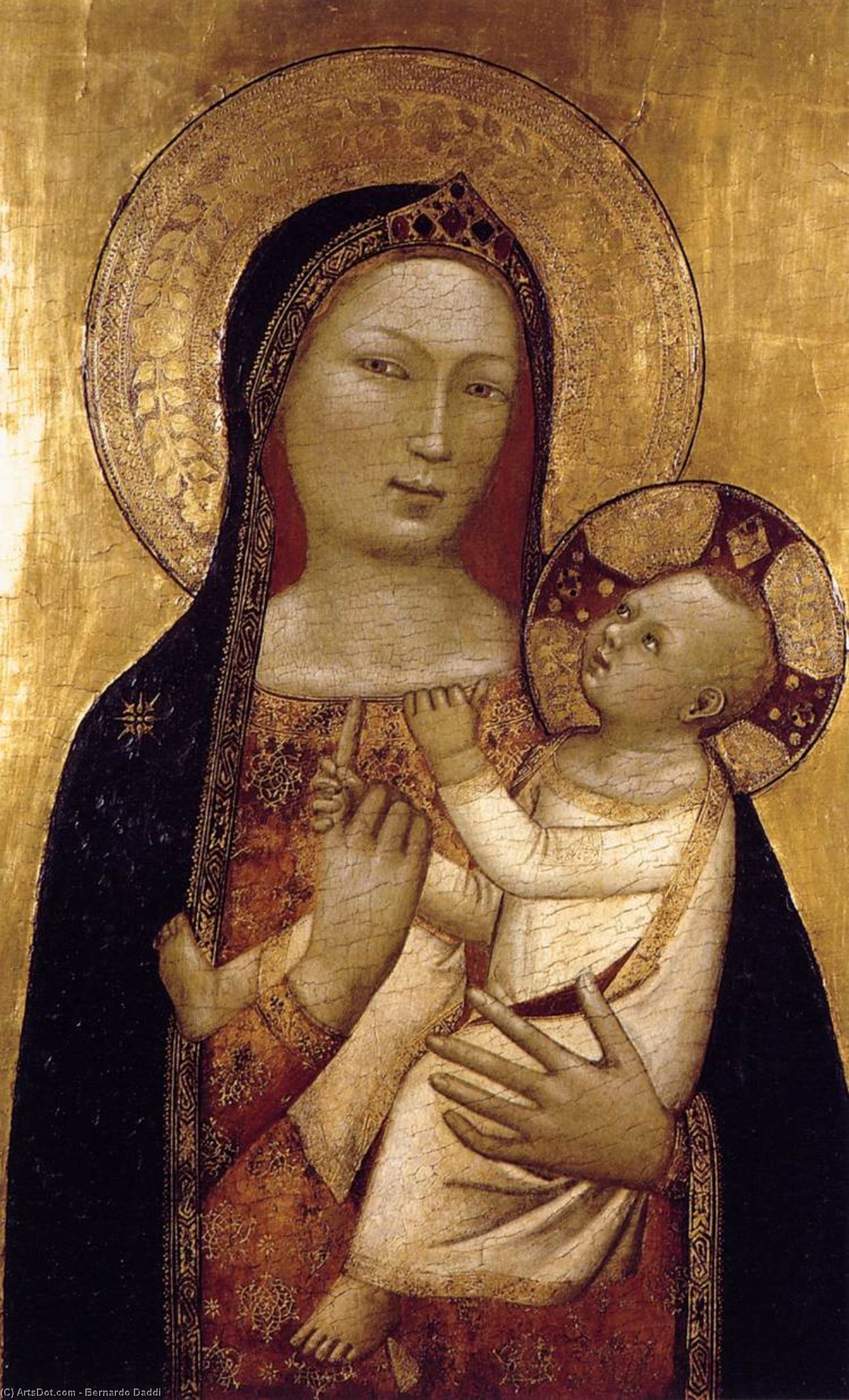 WikiOO.org - Encyclopedia of Fine Arts - Lukisan, Artwork Bernardo Daddi - Virgin and Child