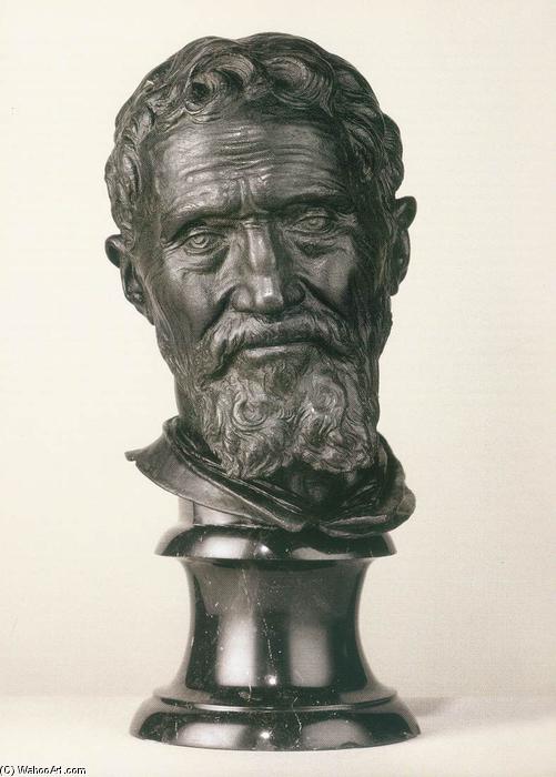 Wikioo.org - The Encyclopedia of Fine Arts - Painting, Artwork by Daniele Da Volterra - Bust of Michelangelo