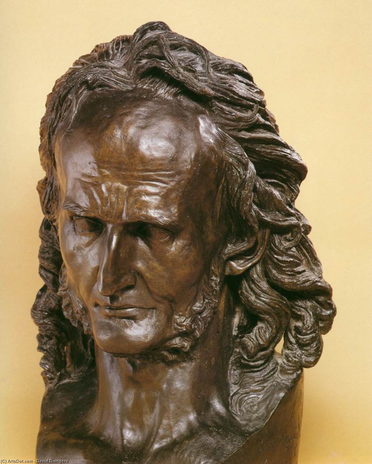 WikiOO.org - אנציקלופדיה לאמנויות יפות - ציור, יצירות אמנות David D'angers - Niccolò Paganini