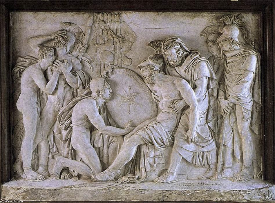 WikiOO.org - Encyclopedia of Fine Arts - Lukisan, Artwork David D'angers - The Death of Epaminondas