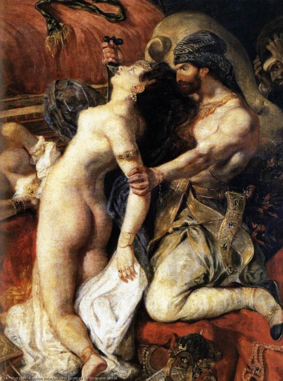 WikiOO.org – 美術百科全書 - 繪畫，作品 Eugène Delacroix - 死亡 萨达纳帕拉斯  详细