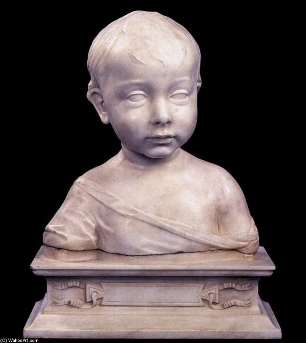 Wikioo.org - The Encyclopedia of Fine Arts - Painting, Artwork by Desiderio Da Settignano - A Little Boy