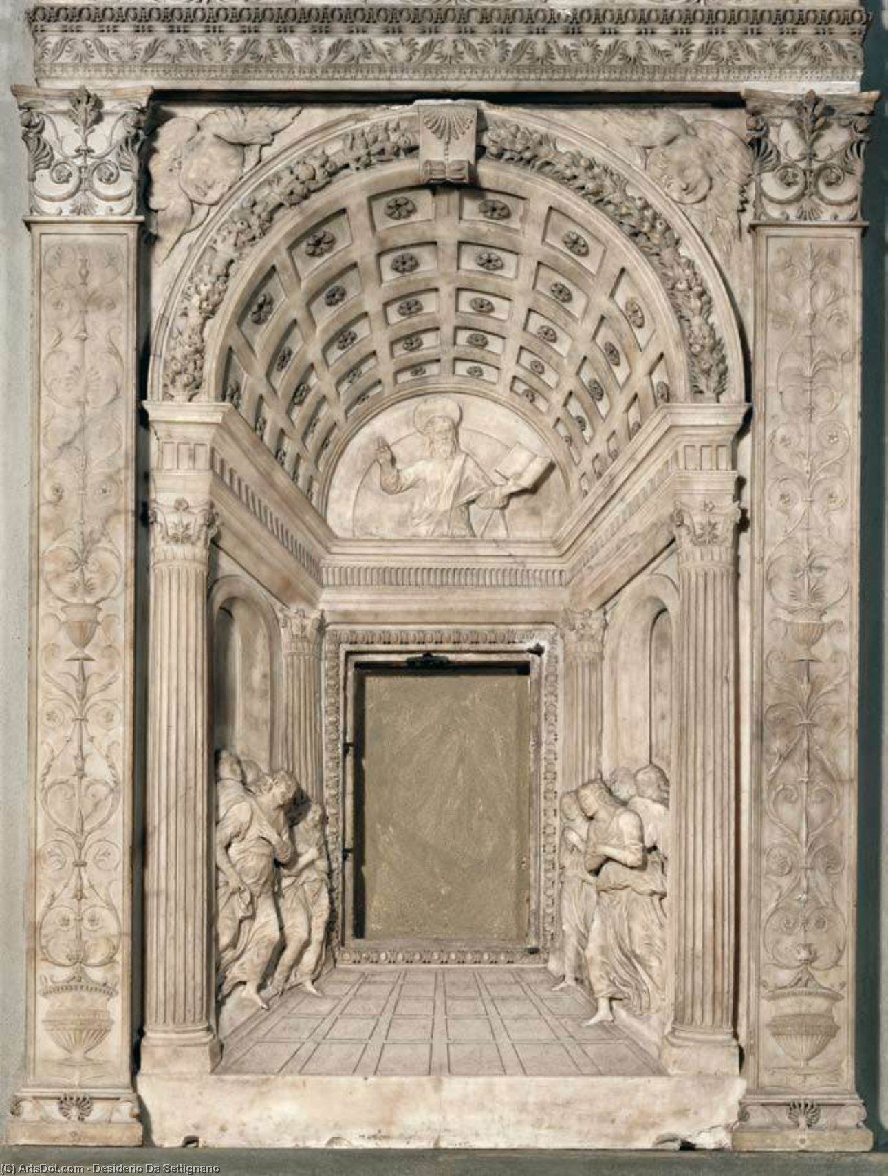 WikiOO.org - Encyclopedia of Fine Arts - Lukisan, Artwork Desiderio Da Settignano - Tabernacle (detail)