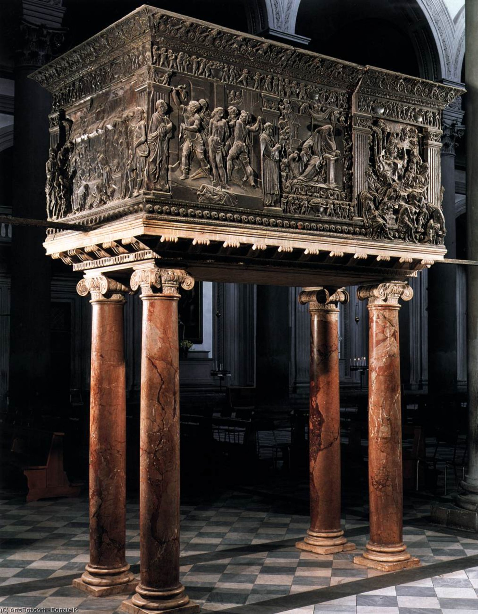 WikiOO.org - Encyclopedia of Fine Arts - Lukisan, Artwork Donatello - South pulpit