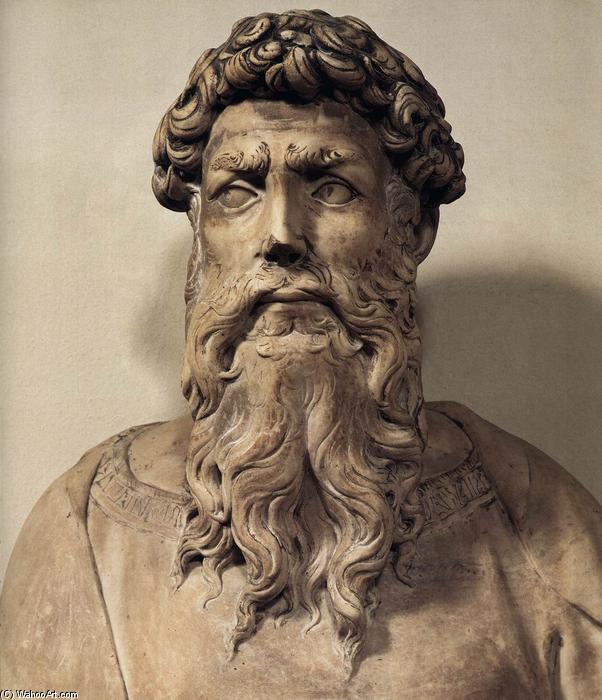 WikiOO.org - Encyclopedia of Fine Arts - Maľba, Artwork Donatello - St John the Evangelist (detail)