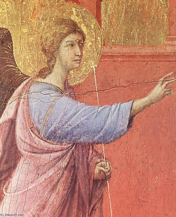Wikioo.org – L'Enciclopedia delle Belle Arti - Pittura, Opere di Duccio Di Buoninsegna - Annunciazone particolare