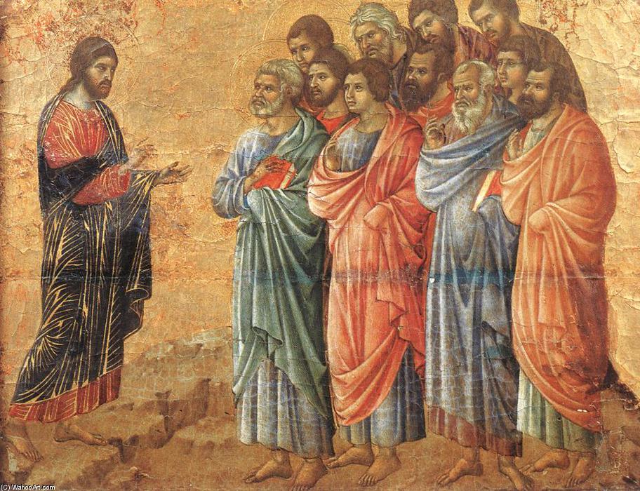 Wikioo.org - The Encyclopedia of Fine Arts - Painting, Artwork by Duccio Di Buoninsegna - Appearence on the Mountain in Galilee
