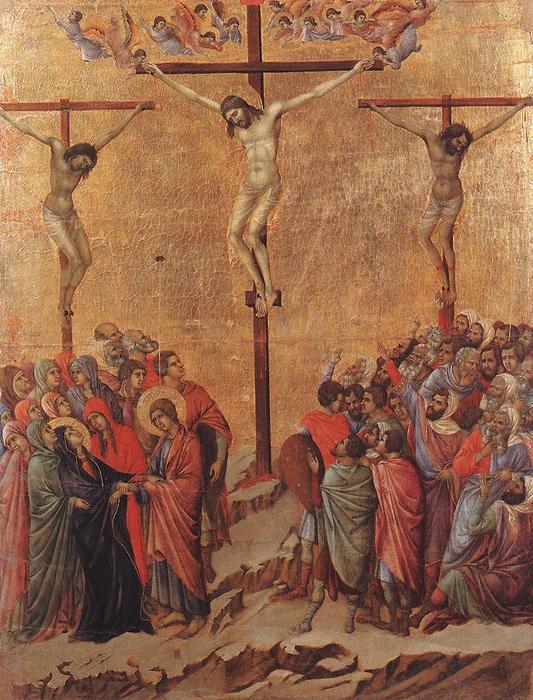 Wikioo.org – L'Enciclopedia delle Belle Arti - Pittura, Opere di Duccio Di Buoninsegna - crocifissione