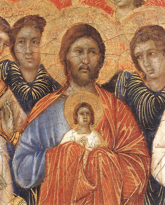 Wikioo.org - สารานุกรมวิจิตรศิลป์ - จิตรกรรม Duccio Di Buoninsegna - Death of the Virgin (detail)