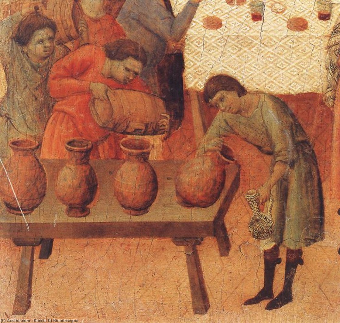 WikiOO.org – 美術百科全書 - 繪畫，作品 Duccio Di Buoninsegna - 争论 与  的  医生  详细