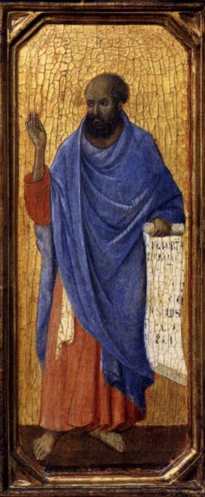 Wikioo.org - The Encyclopedia of Fine Arts - Painting, Artwork by Duccio Di Buoninsegna - Ezekiel