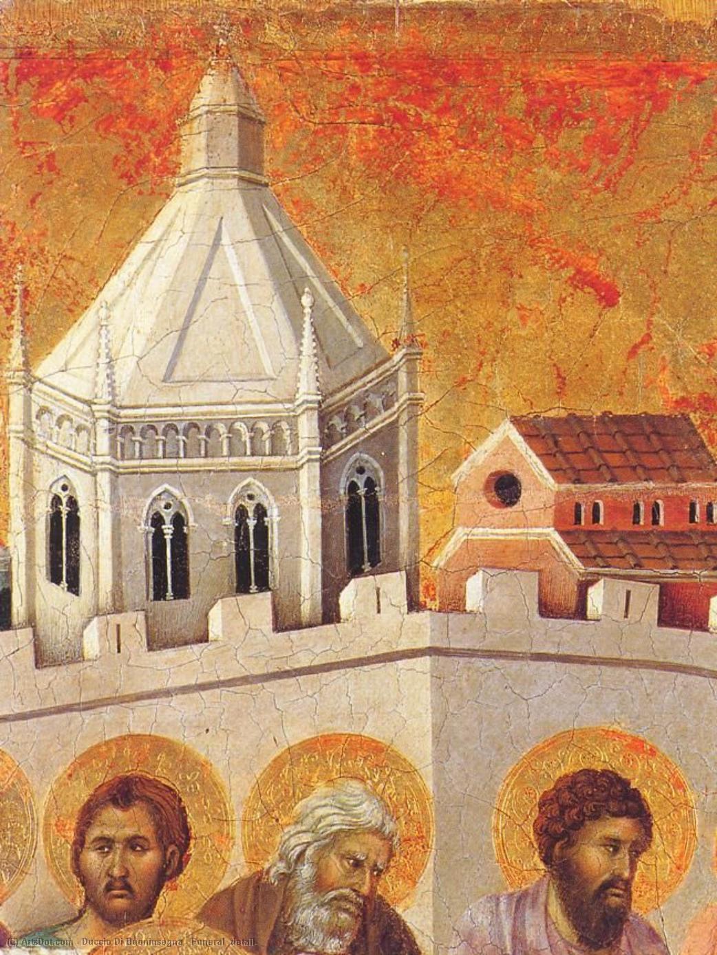WikiOO.org - Enciklopedija dailės - Tapyba, meno kuriniai Duccio Di Buoninsegna - Funeral (detail)