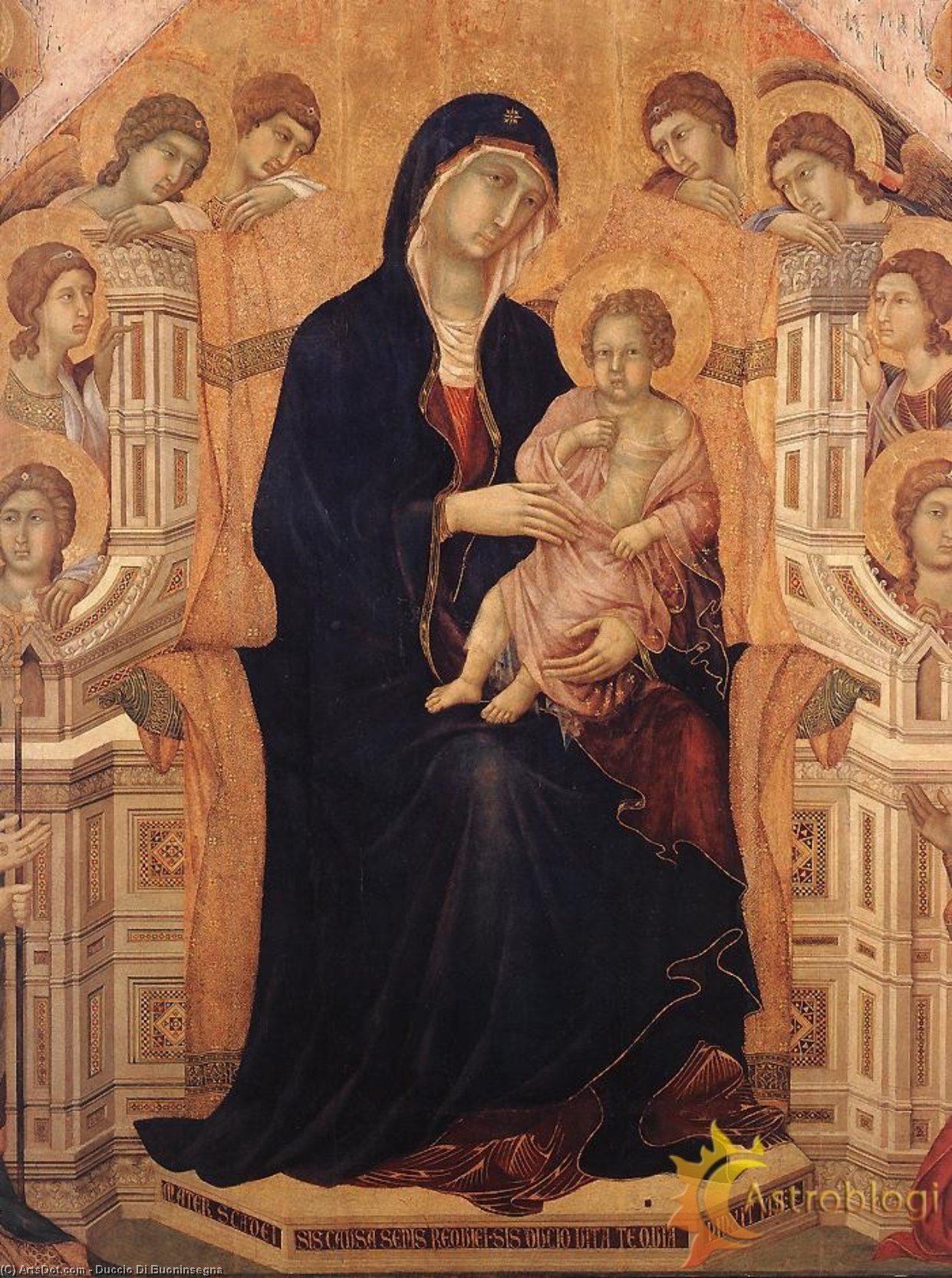 WikiOO.org - Enciklopedija dailės - Tapyba, meno kuriniai Duccio Di Buoninsegna - Maestà (detail)