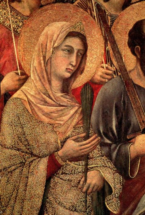 Wikioo.org - สารานุกรมวิจิตรศิลป์ - จิตรกรรม Duccio Di Buoninsegna - Maestà (detail)