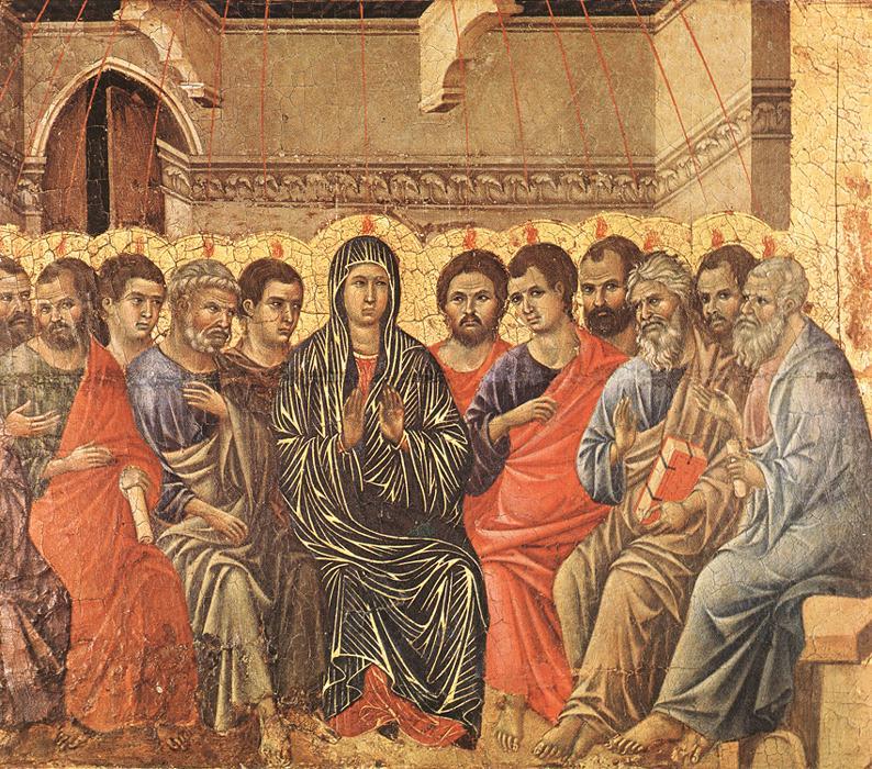 WikiOO.org - Encyclopedia of Fine Arts - Maľba, Artwork Duccio Di Buoninsegna - Pentecost