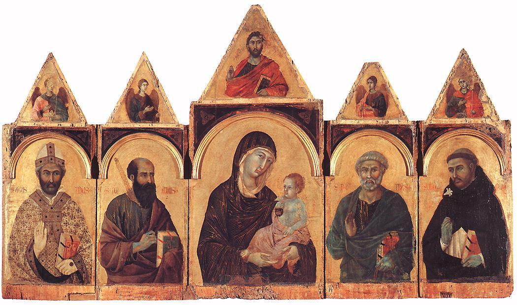 Wikioo.org - Bách khoa toàn thư về mỹ thuật - Vẽ tranh, Tác phẩm nghệ thuật Duccio Di Buoninsegna - Polyptych No. 28