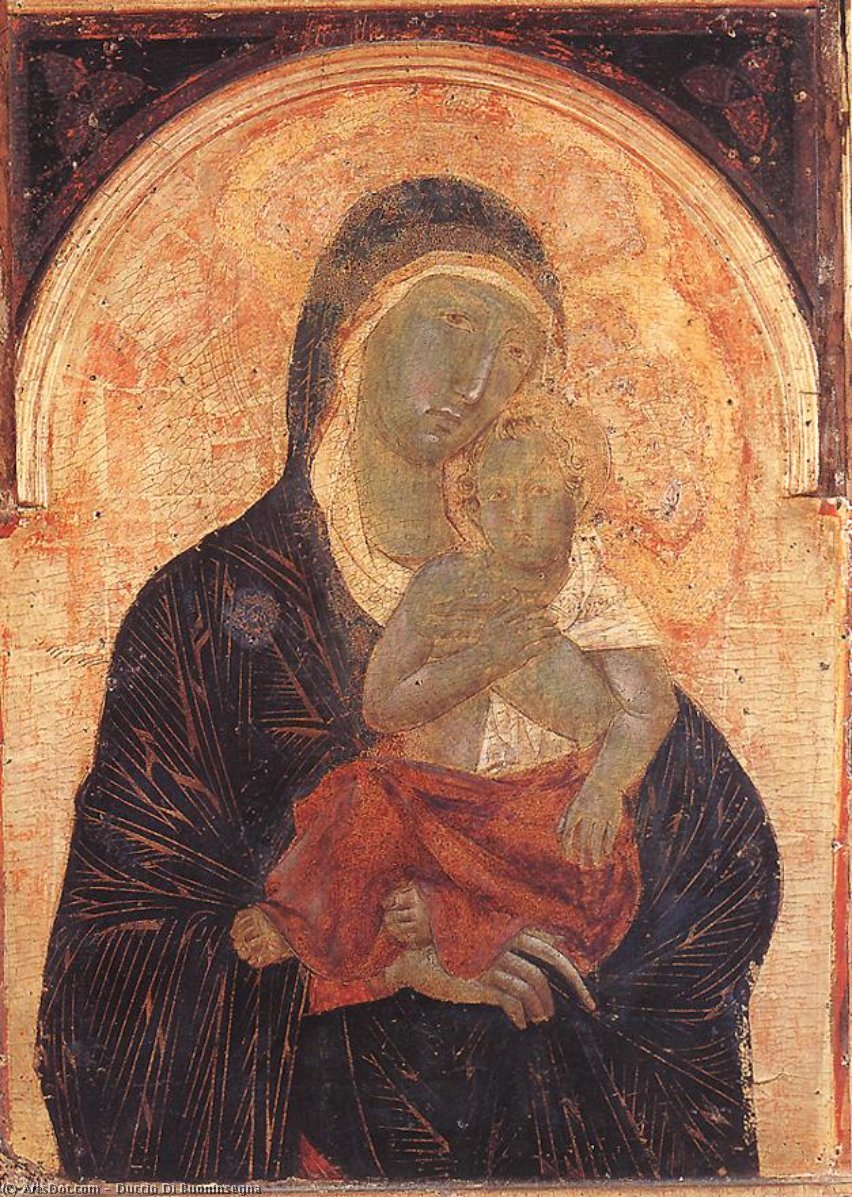 WikiOO.org - Encyclopedia of Fine Arts - Maleri, Artwork Duccio Di Buoninsegna - Polyptych No. 47 (detail)