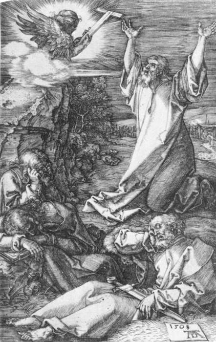 WikiOO.org - Enciklopedija likovnih umjetnosti - Slikarstvo, umjetnička djela Albrecht Durer - Agony in the Garden (No. 2)