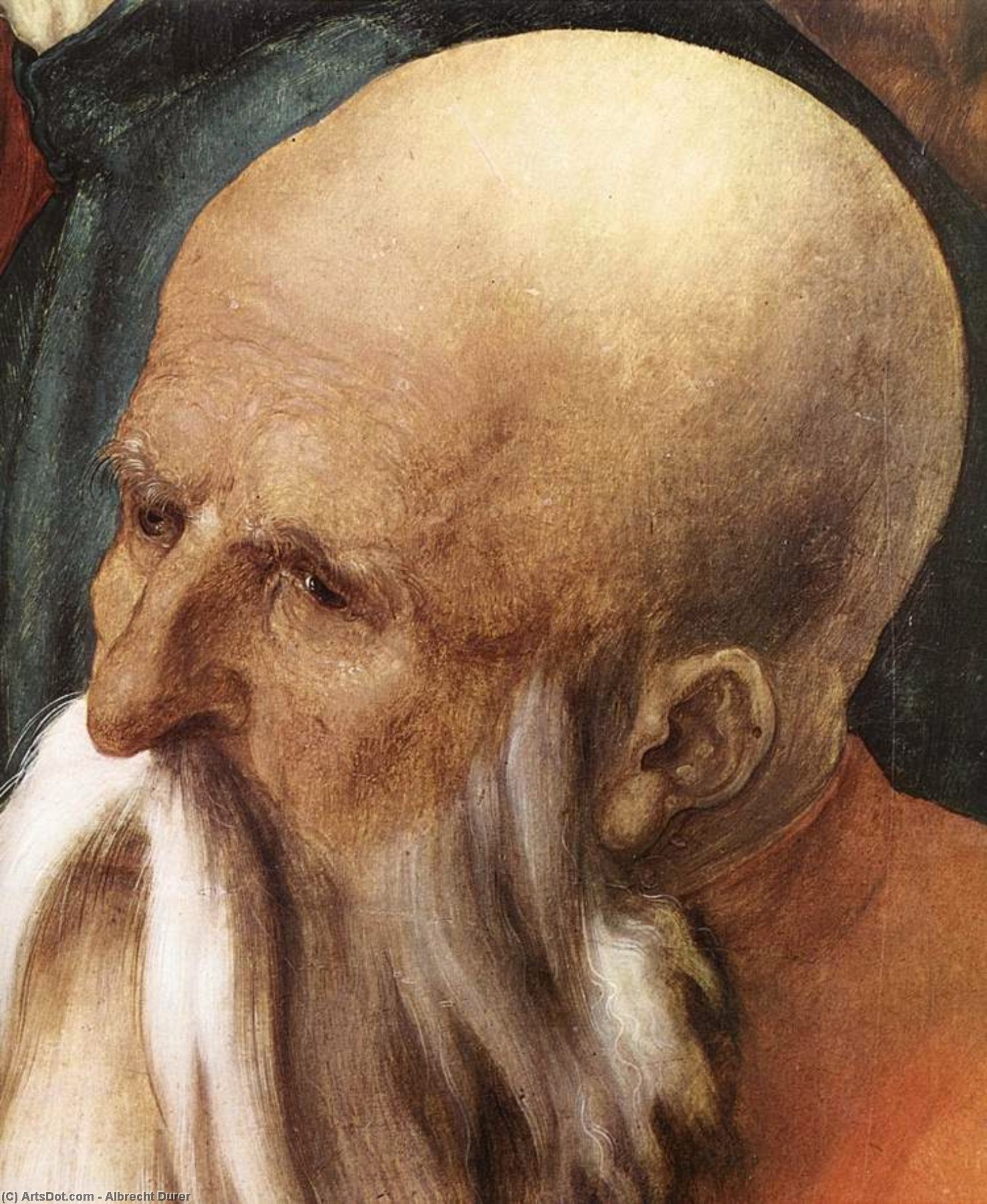 Wikioo.org - The Encyclopedia of Fine Arts - Painting, Artwork by Albrecht Durer - Christ Among the Doctors (detail)