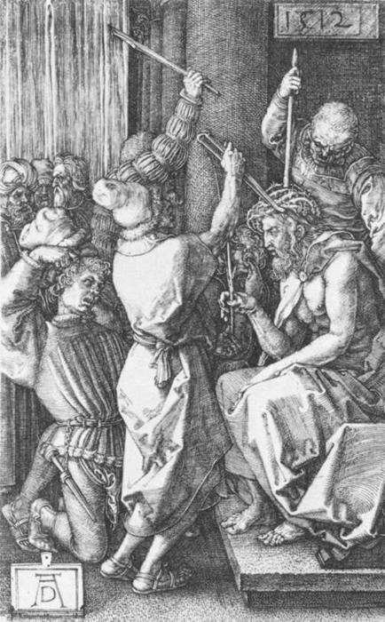 WikiOO.org - Encyclopedia of Fine Arts - Målning, konstverk Albrecht Durer - Christ Crowned with Thorns (No. 7)