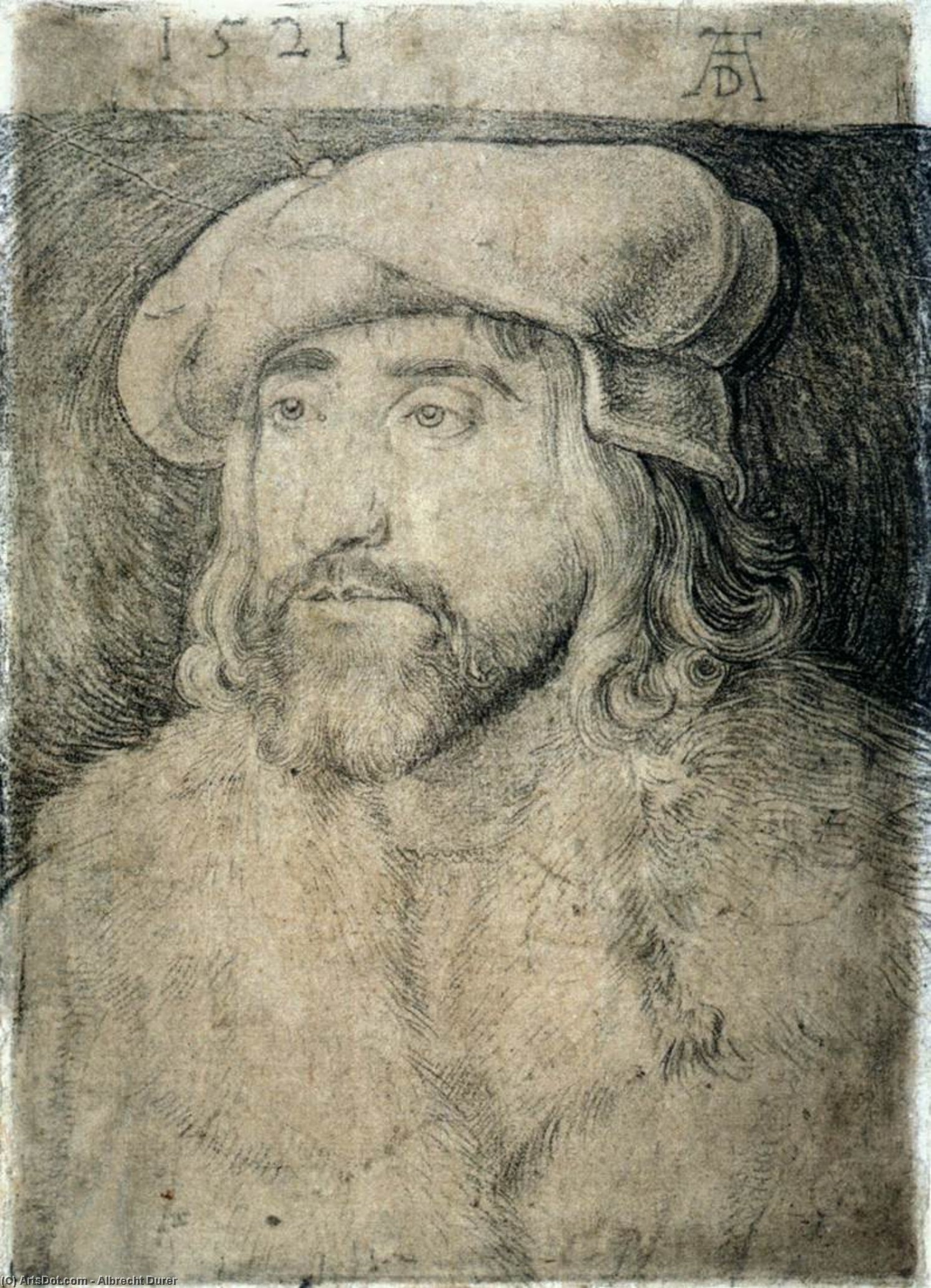 WikiOO.org - Encyclopedia of Fine Arts - Maleri, Artwork Albrecht Durer - Christian II of Denmark