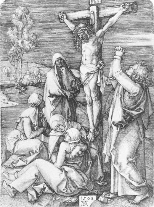 Wikoo.org - موسوعة الفنون الجميلة - اللوحة، العمل الفني Albrecht Durer - Crucifixion
